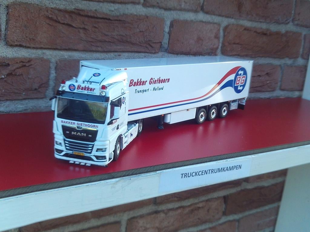 WSI  Man  TGX  GM  4 x 2  van  Bakker  Giethoorn., Hobby en Vrije tijd, Modelauto's | 1:50, Ophalen of Verzenden, Nieuw, Bus of Vrachtwagen