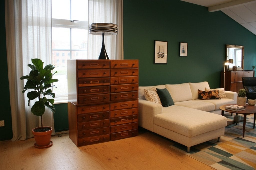 Ladekasten Vintage 20 laden 2 losse units, Ophalen