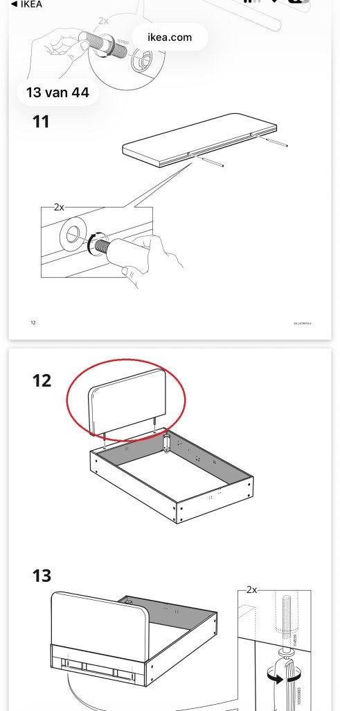 IKEA hoofdeinde bed, nieuw in doos, gratis, Huis en Inrichting, Slaapkamer | Bedden, Ophalen, 160 cm, Hout, Nieuw