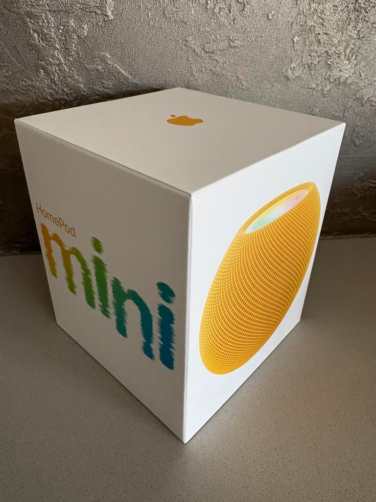 Nieuw in verpakking: Apple HomePod mini geel