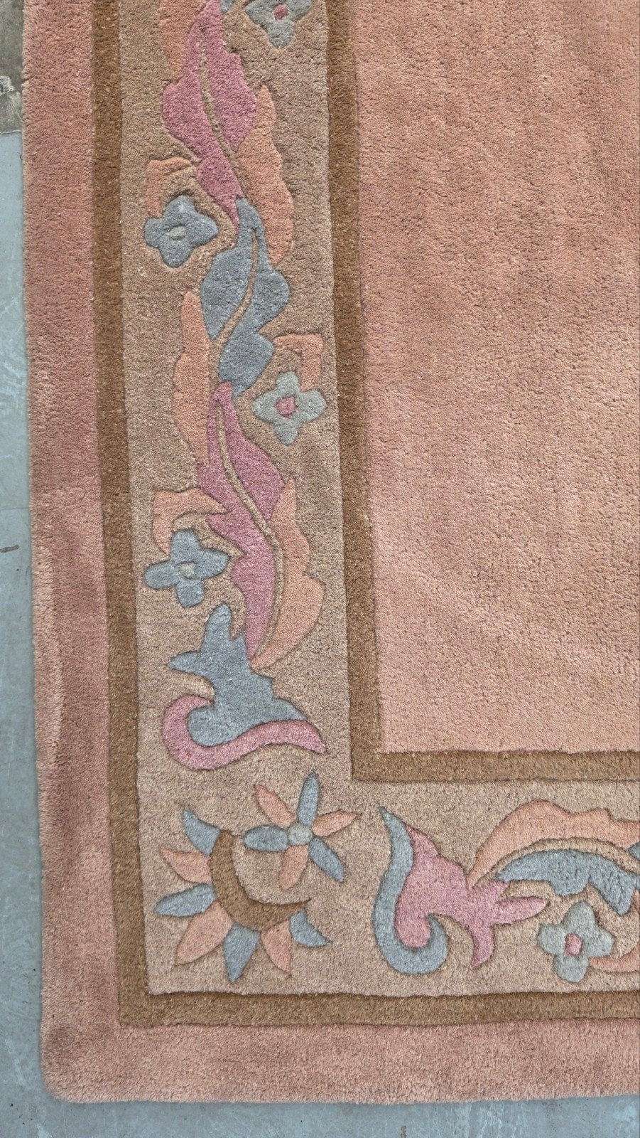 Handgemaakt oosters wol Modern tapijt Soft peach 247x345cm, 200 cm of meer, Www.hypepopup.nl, Ophalen of Verzenden, Zo goed als nieuw