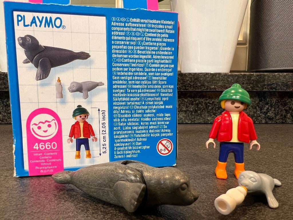 Playmobil 4660  – Jongen met baby zeehonden, Kinderen en Baby's, Ophalen of Verzenden, Zo goed als nieuw, Complete set