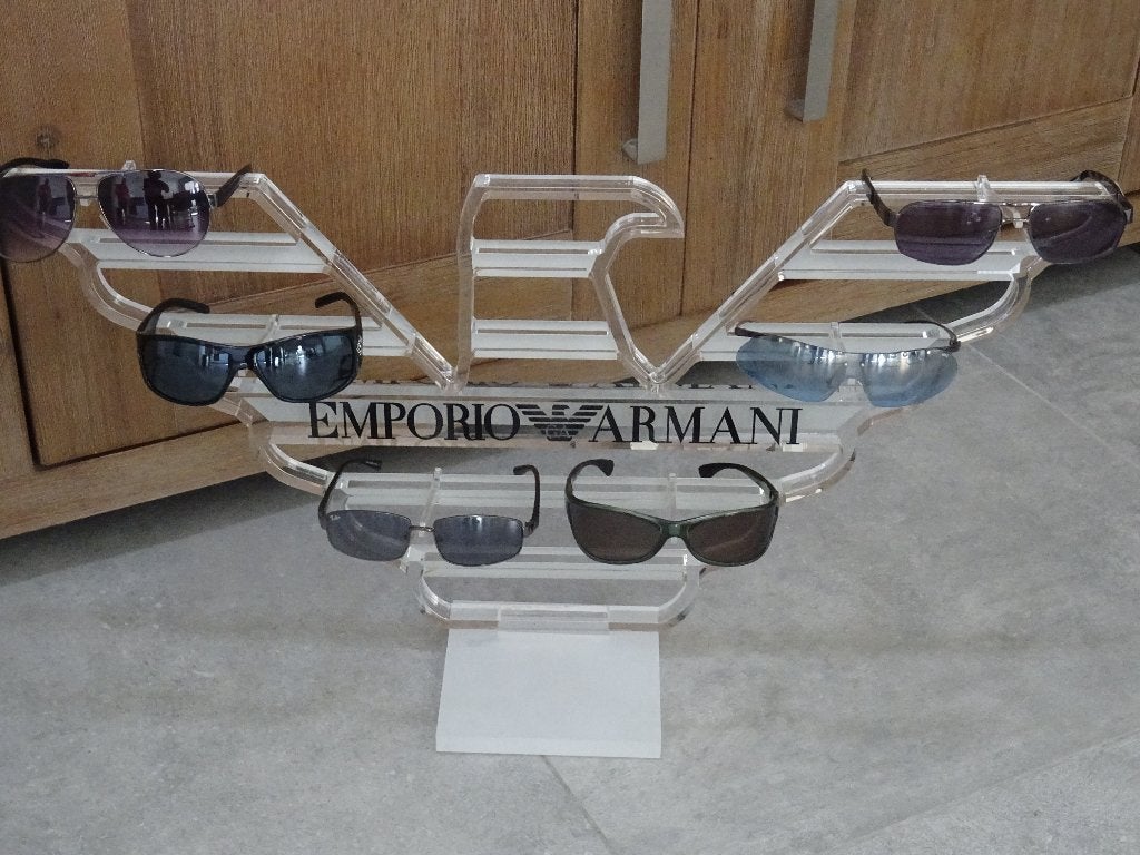 Emporio Armani bril zonnebril display standaard zonnebrillen, Ophalen of Verzenden, Zo goed als nieuw, Gebruiksvoorwerp