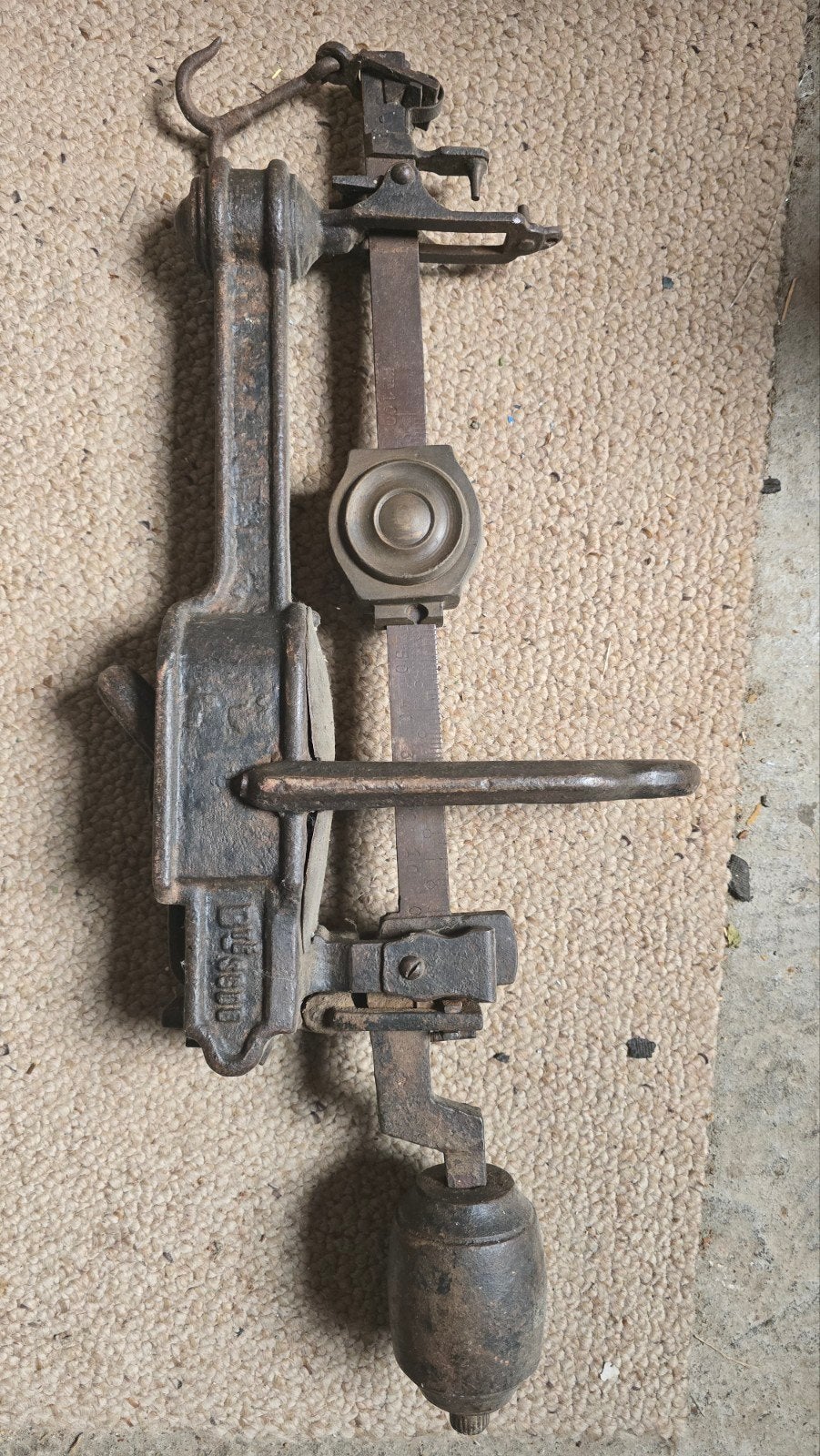 Weeg balans  tot 1500kg., Antiek en Kunst, Antiek | Gereedschap en Instrumenten, Ophalen of Verzenden