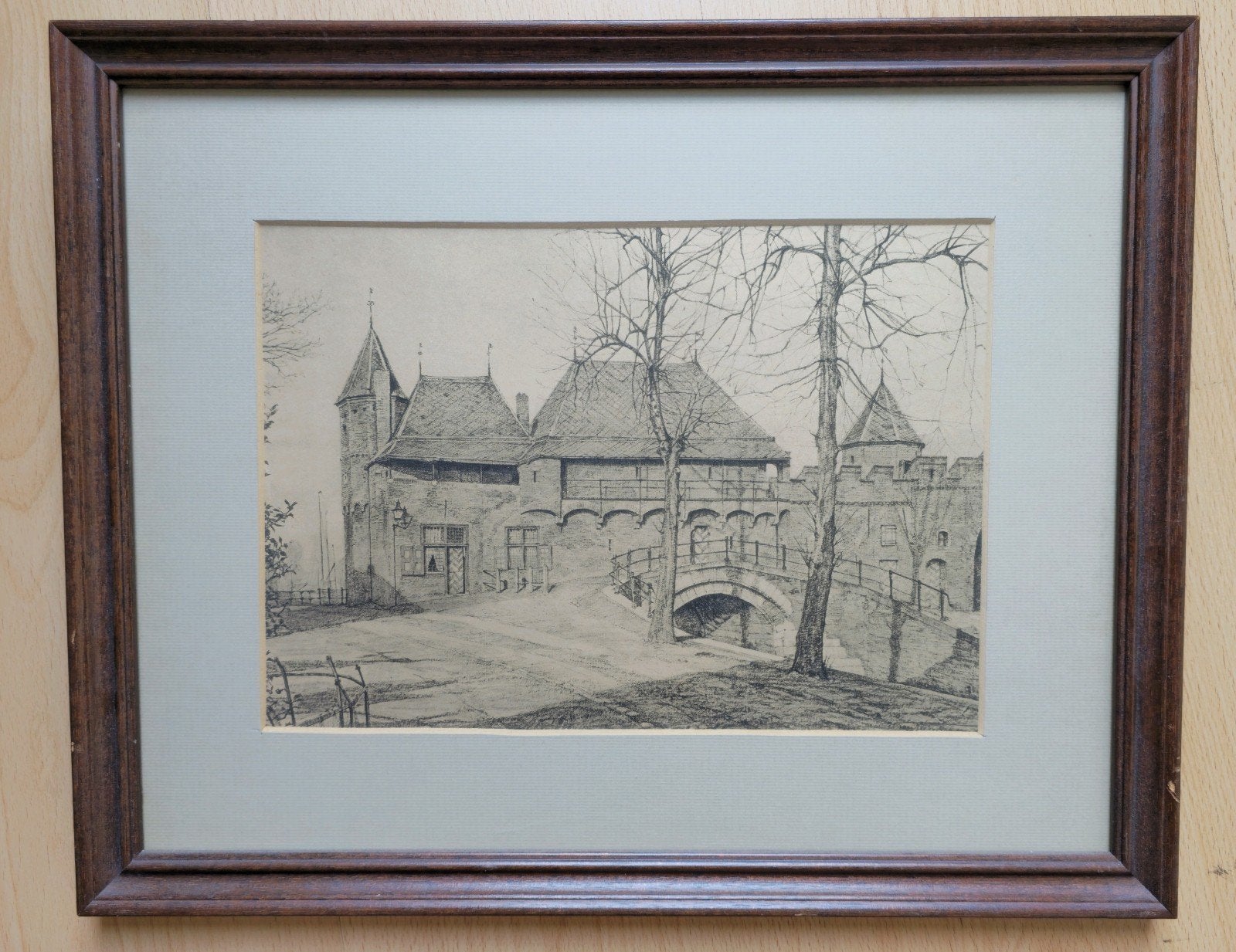 Ingelijste Prent Koppelpoort Amersfoort – Chris Schut, Ophalen