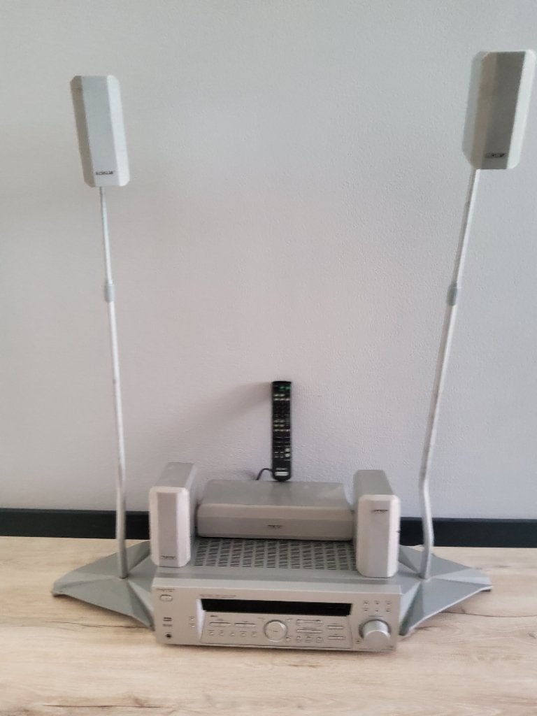 Te koop Sony AV receiver + boxen, Ophalen, 60 tot 120 watt, Sony, Gebruikt
