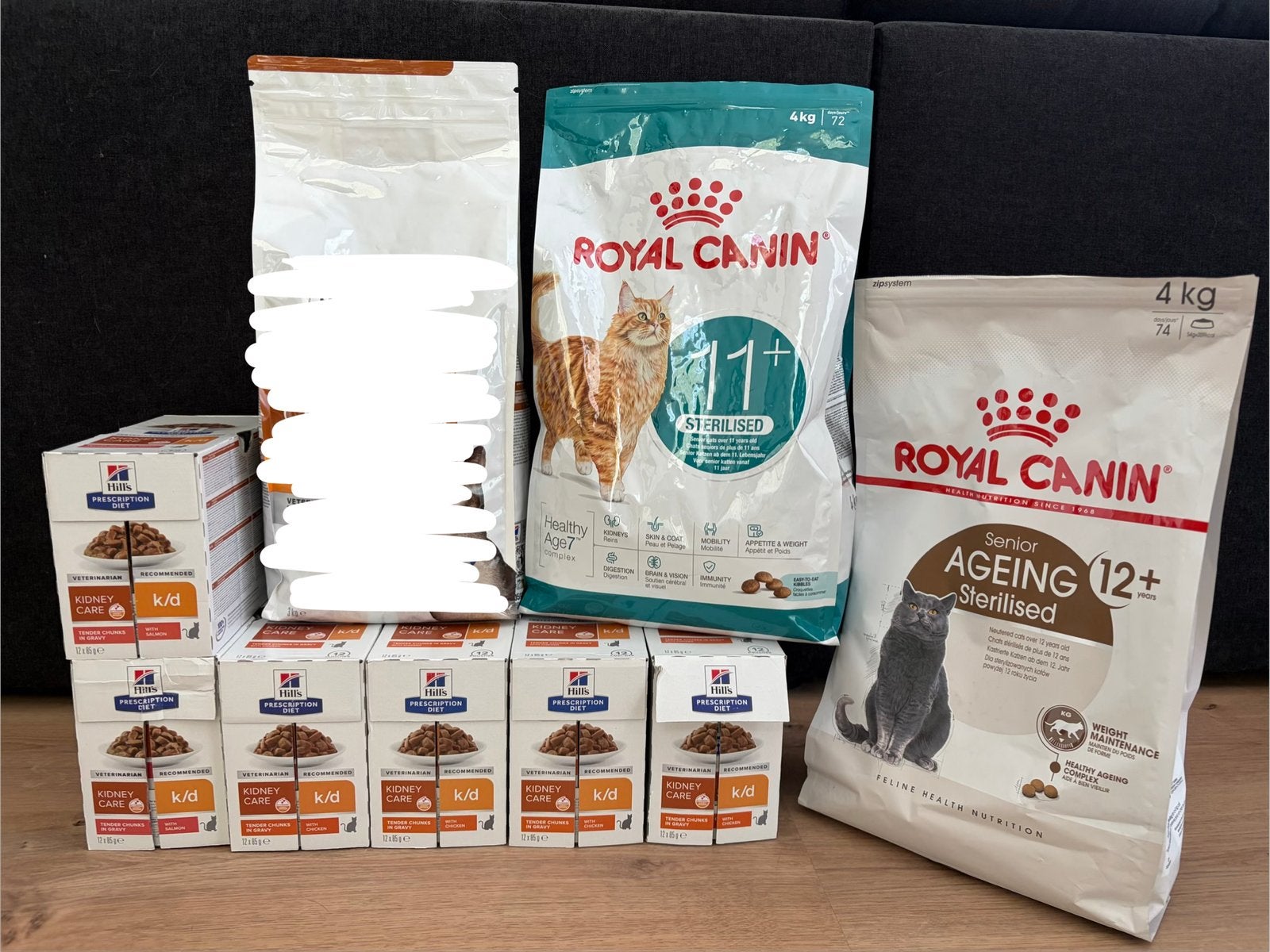 Kattenvoer droog+nat Hill's nierziekte / Royal Canin senior, Ophalen, Kat