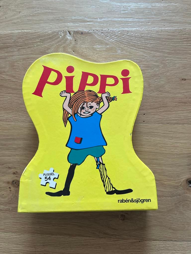 Pippi Langkous puzzel met 54 stukjes, Kinderen en Baby's, Ophalen of Verzenden, Meer dan 50 stukjes, Zo goed als nieuw, 6 jaar of ouder