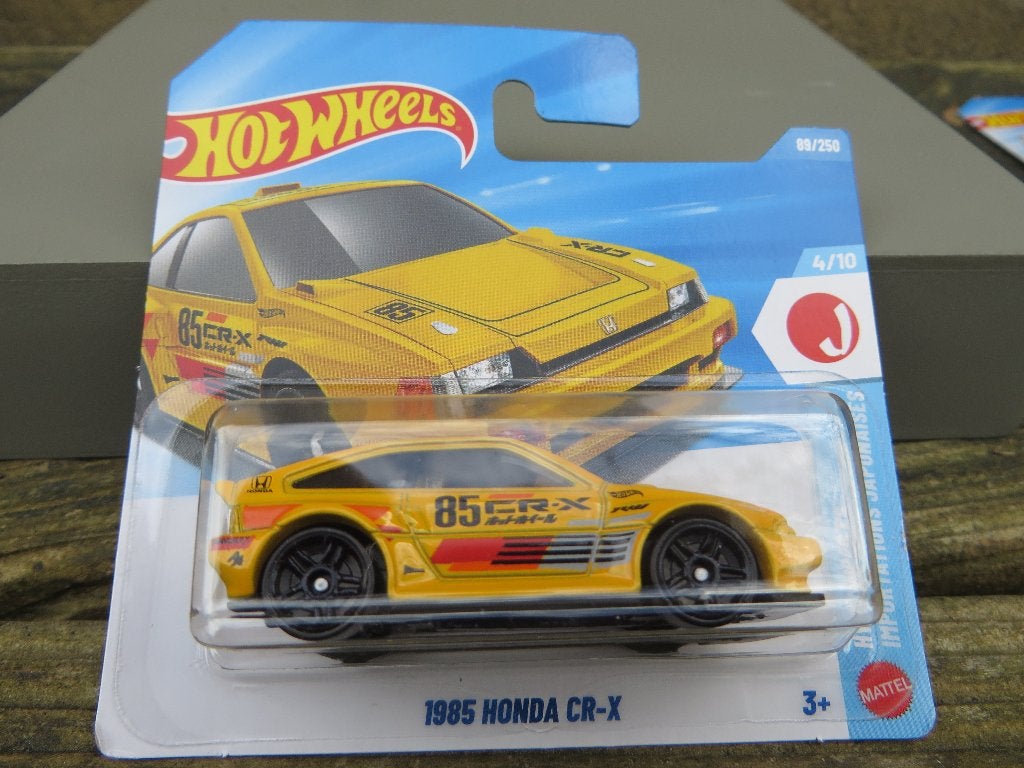 Hotwheels Honda CR-X 1985 geel, Ophalen of Verzenden, Nieuw, Auto