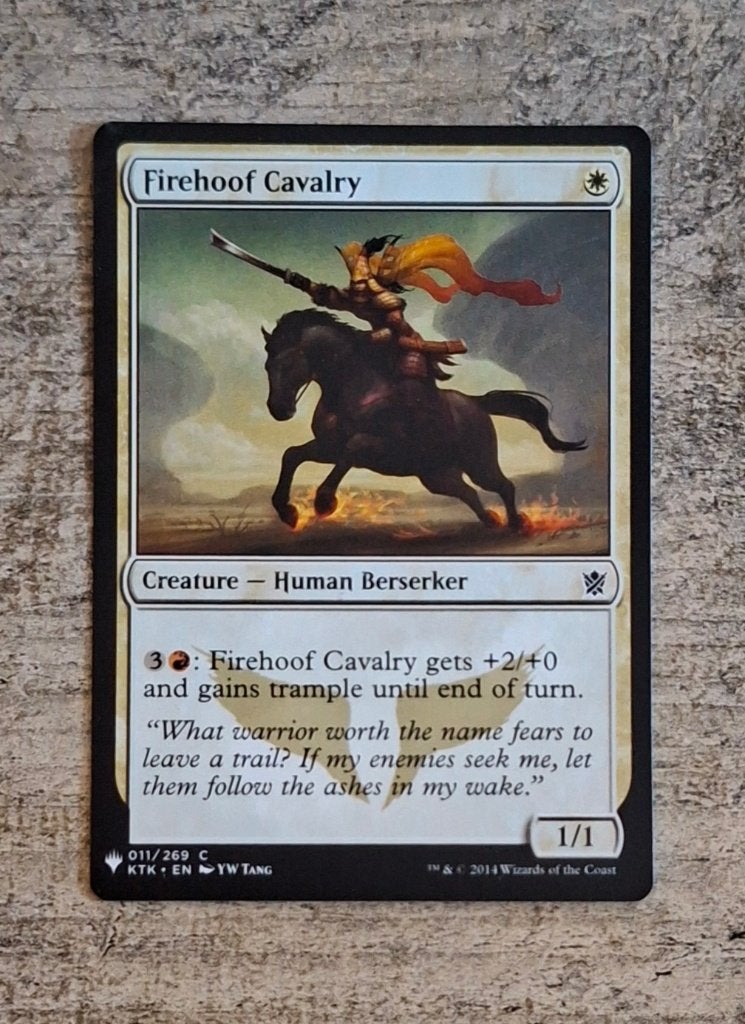 Firehoof Cavalry - Magic the Gathering, Verzenden, Gebruikt, Losse kaart