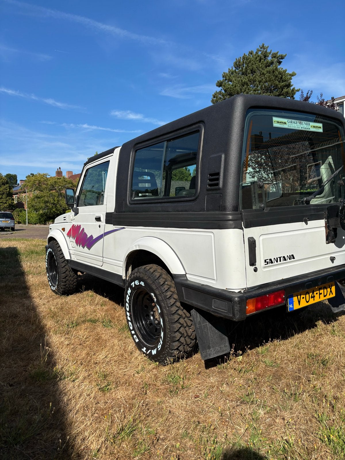 Suzuki Samurai LWB, 4 cilinders, Open dak, Wit, Samurai