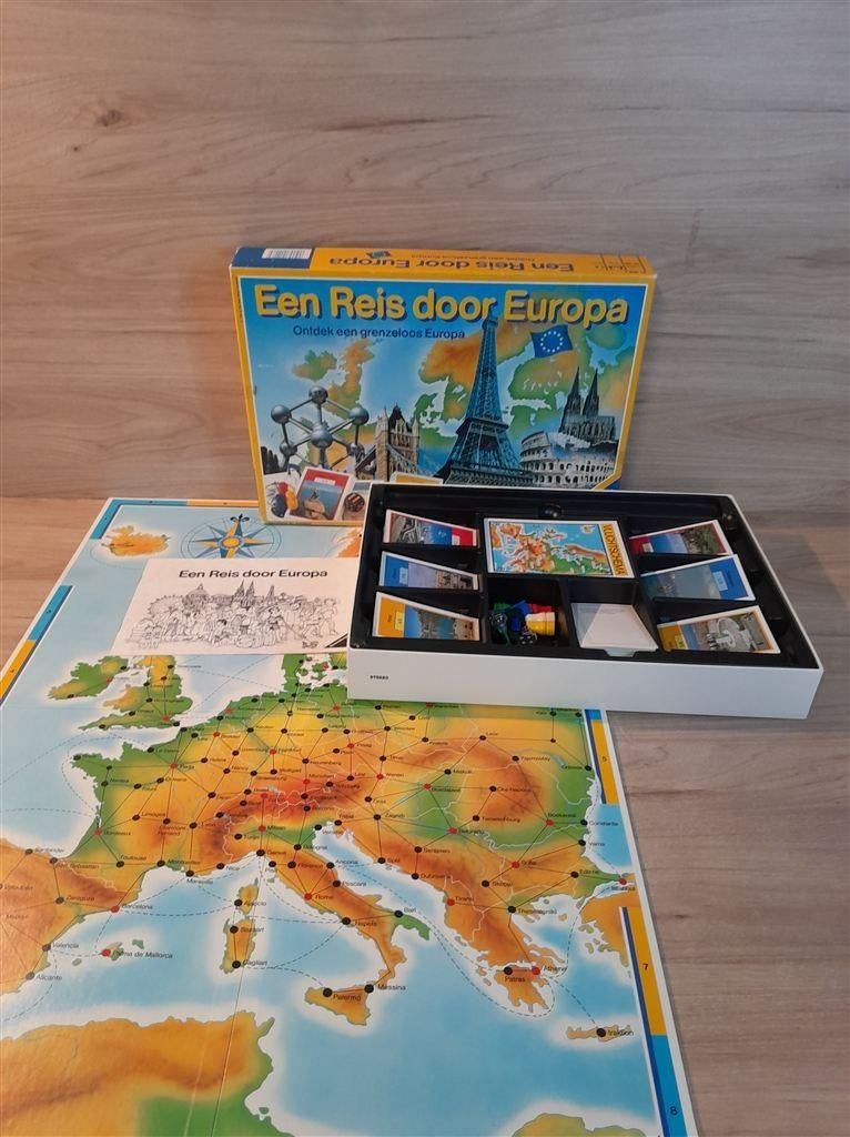 Een reis door Europa - s5961, Hobby en Vrije tijd, Gezelschapsspellen | Bordspellen, Verzenden, Zo goed als nieuw