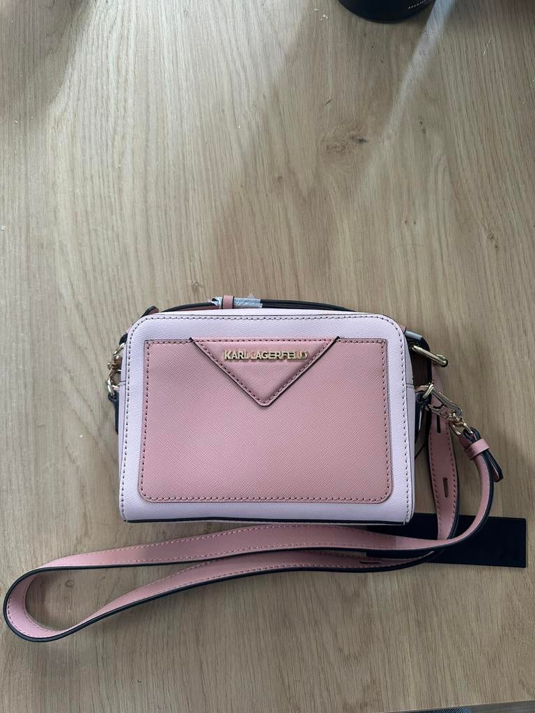 roze karl lagerfeld schoudertas, Ophalen of Verzenden, Nieuw, Roze, Schoudertasje