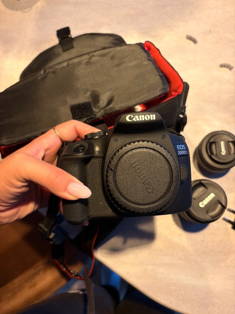 Spiegelreflexcamera nieuw met portretlens, Ophalen, Nieuw