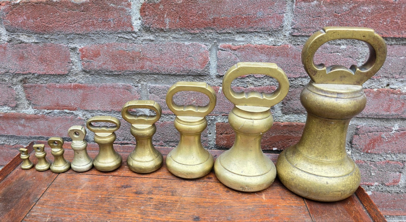 Antiek koperen Gewichten, Ophalen of Verzenden