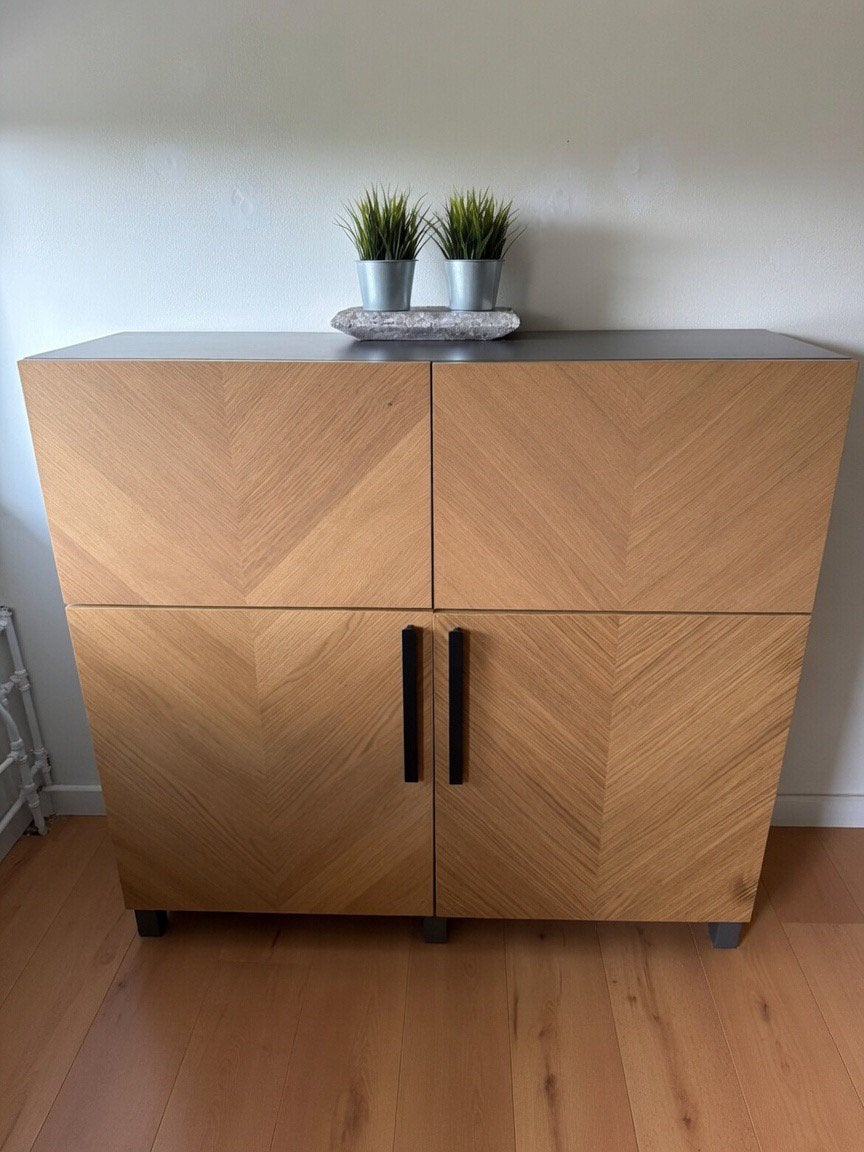 Opbergkast, Ikea Bestå - kattenbak kast met kattenluik, Ophalen, Gebruikt, 100 tot 150 cm, 25 tot 50 cm