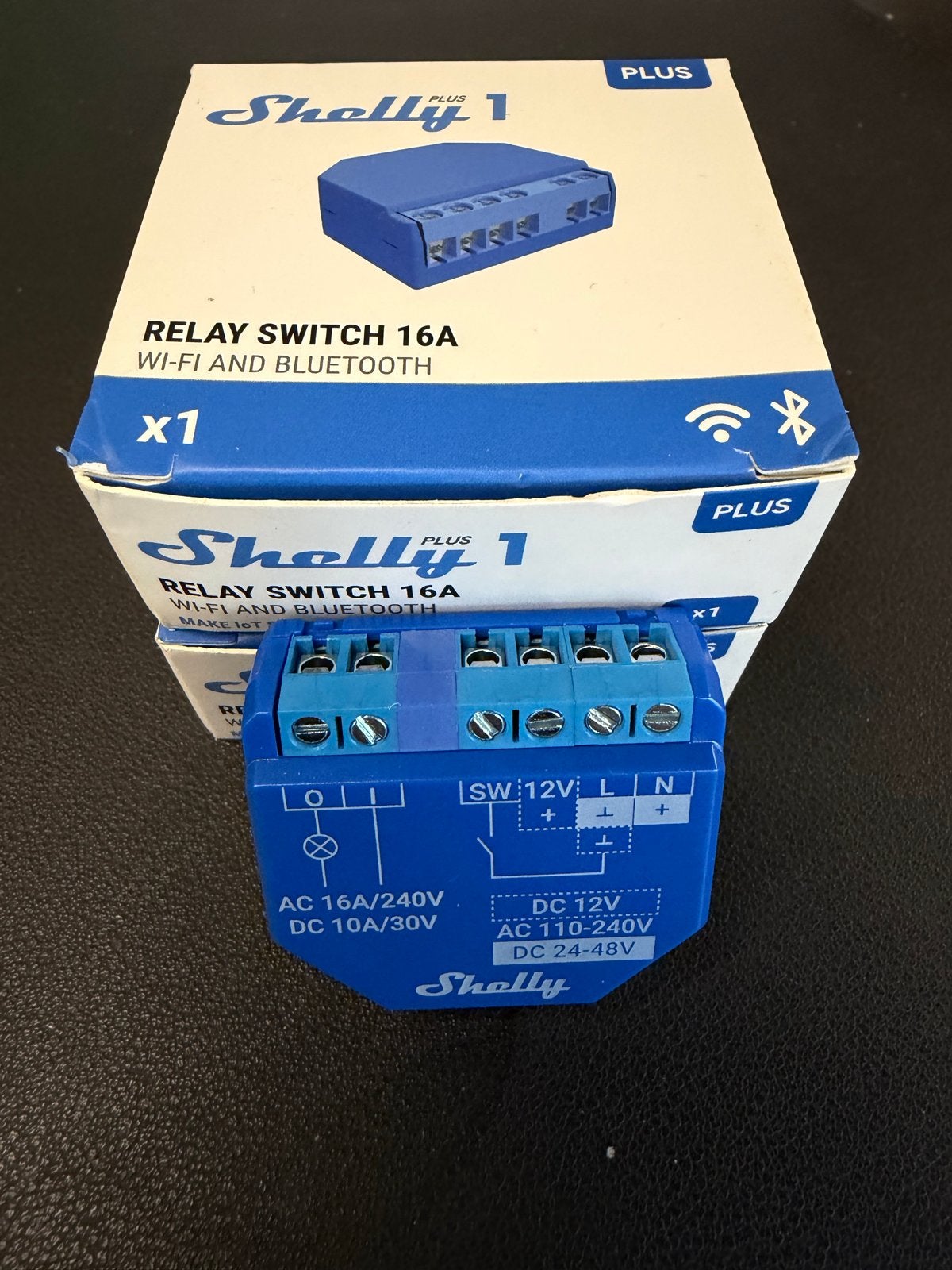 Shelly Plus 1 Relais Schakelaar 16A Wi-Fi & Bluetooth, Ophalen of Verzenden, Nieuw