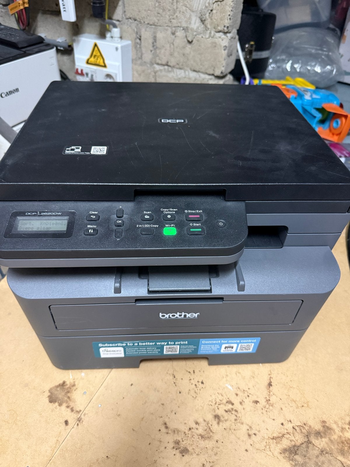 Brother DCP-L2620DW Zwart Wit Laserprinter met Toner, Ophalen, Zwart-en-wit printen, All-in-one, Zo goed als nieuw
