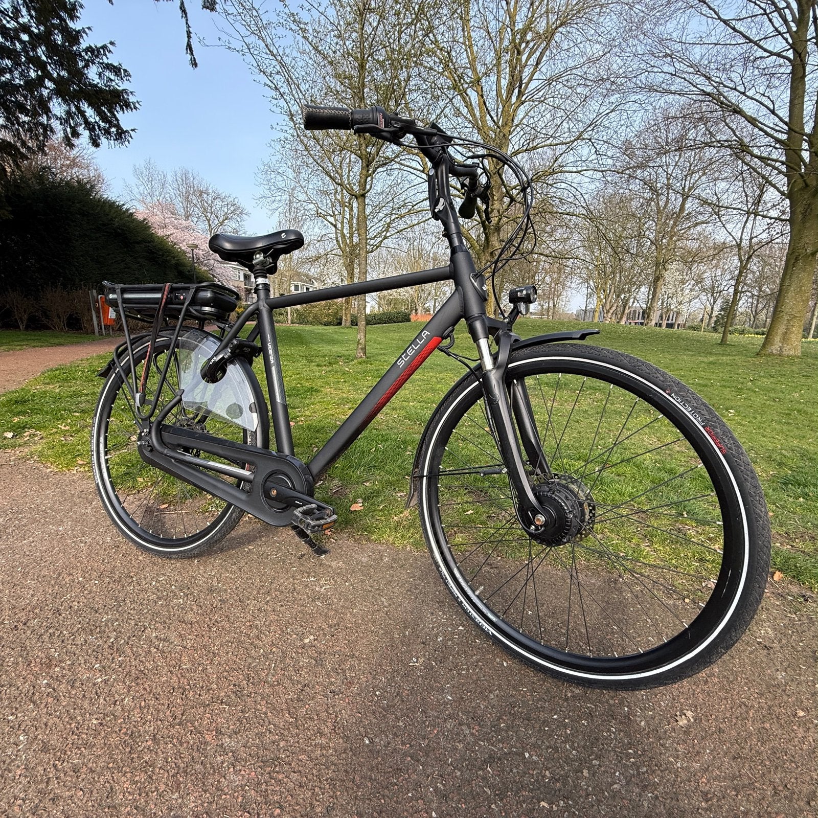 Stella elektrische fiets, Vicenza superior heren model., Fietsen en Brommers, Zo goed als nieuw, 51 tot 55 cm, 50 km per accu of meer