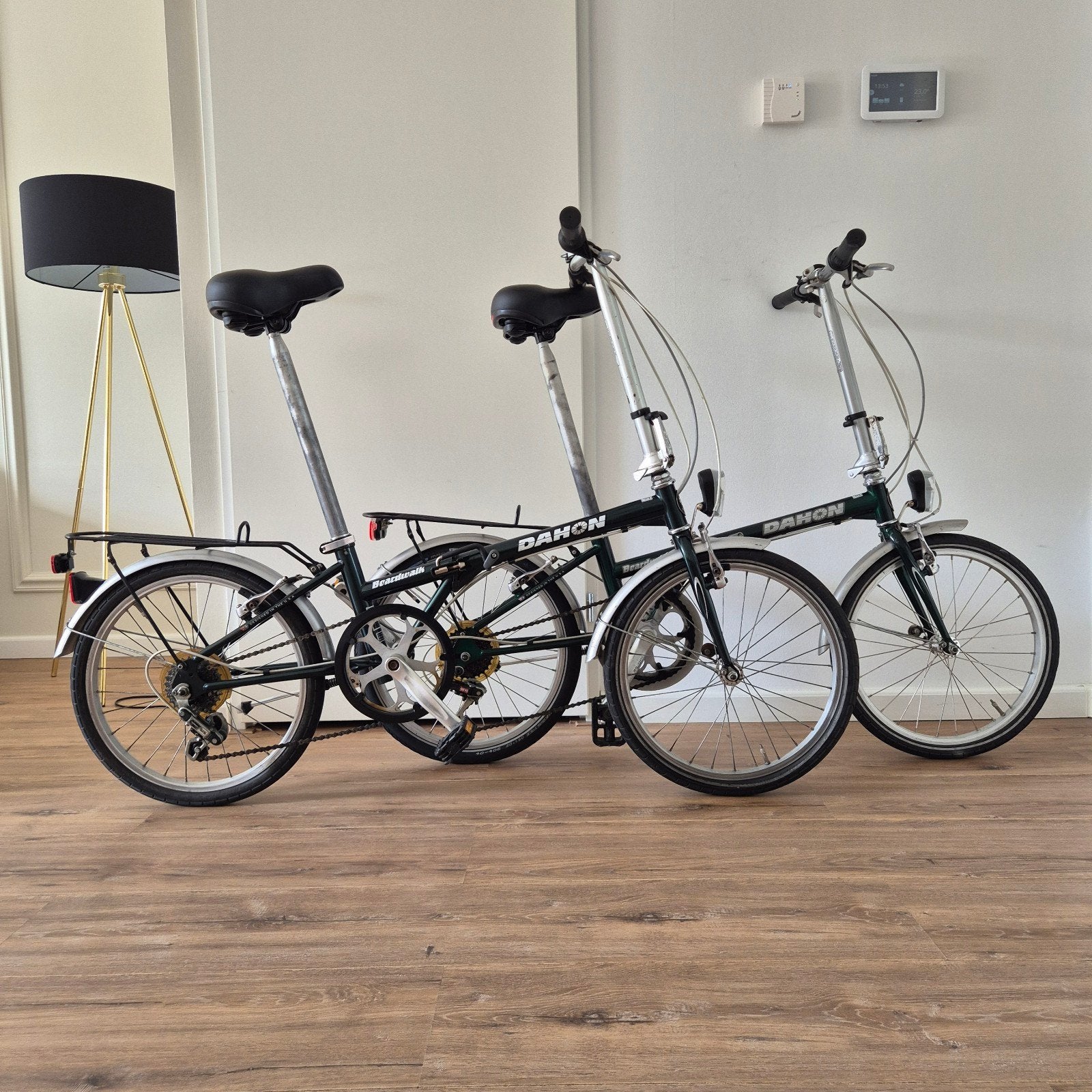 2x Nette Dahon Boardwalk vouwfietsen 6V (20inch), Fietsen en Brommers, Ophalen, Gebruikt, Velgrem, Versnellingen