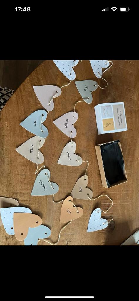 Slinger met hartjes, Ophalen of Verzenden, Nieuw, Versiering, Overige