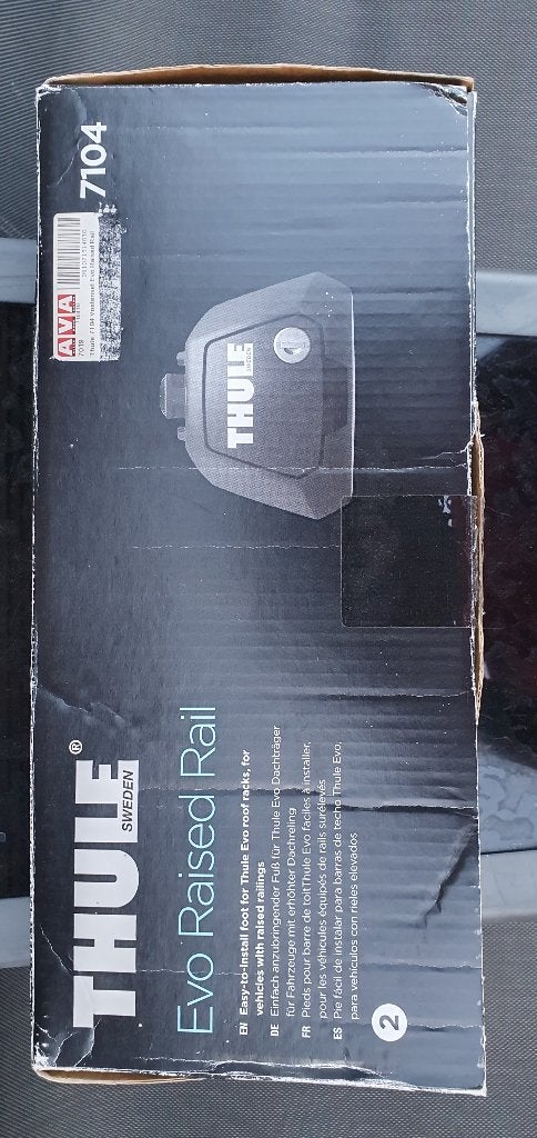 THULE Evo Raised Rail  dakdrager voeten 7104, Verzenden, Zo goed als nieuw