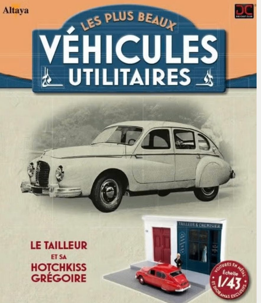 Hotchkiss kleermaker winkel diorama 1/43 serie Utilitaires, Hobby en Vrije tijd, Modelauto's | 1:43, Verzenden, Nieuw, Auto, Overige merken