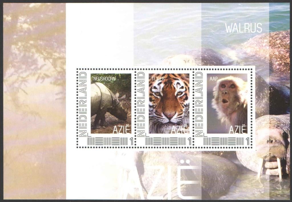 Postzegels Zoogdieren uit alle Windstreken: Azie, Ophalen of Verzenden, Na 1940, Postfris