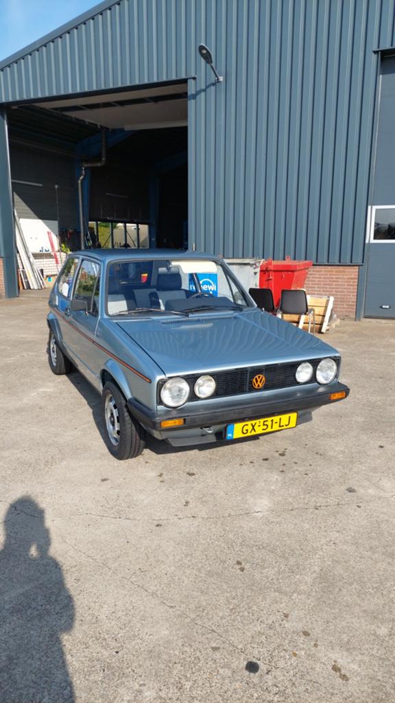 Volkswagen Golf 1.5 S 1981 Blauw, Voorwielaandrijving, Stof, 1457 cc, 4 cilinders