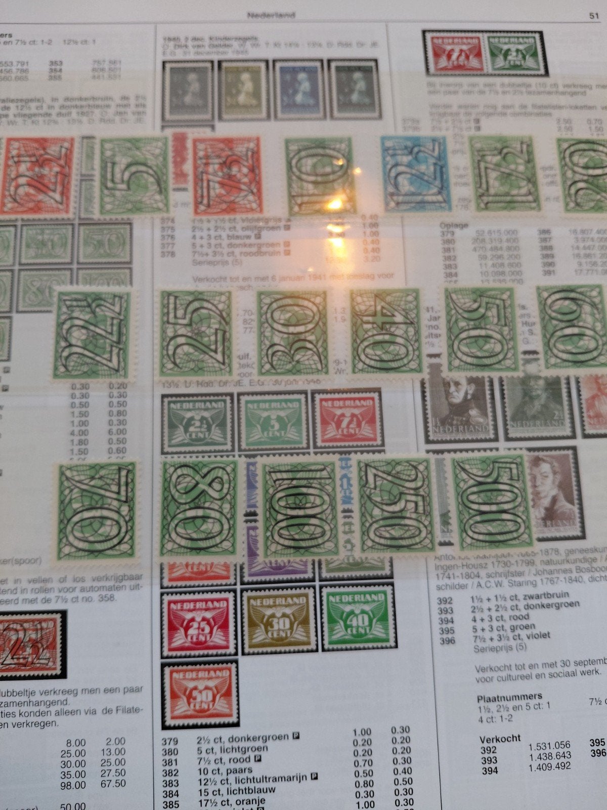 Nederland NVPH 356-373 postfris Guilloche, Postzegels en Munten, Postzegels | Nederland, Ophalen of Verzenden, T/m 1940, Postfris