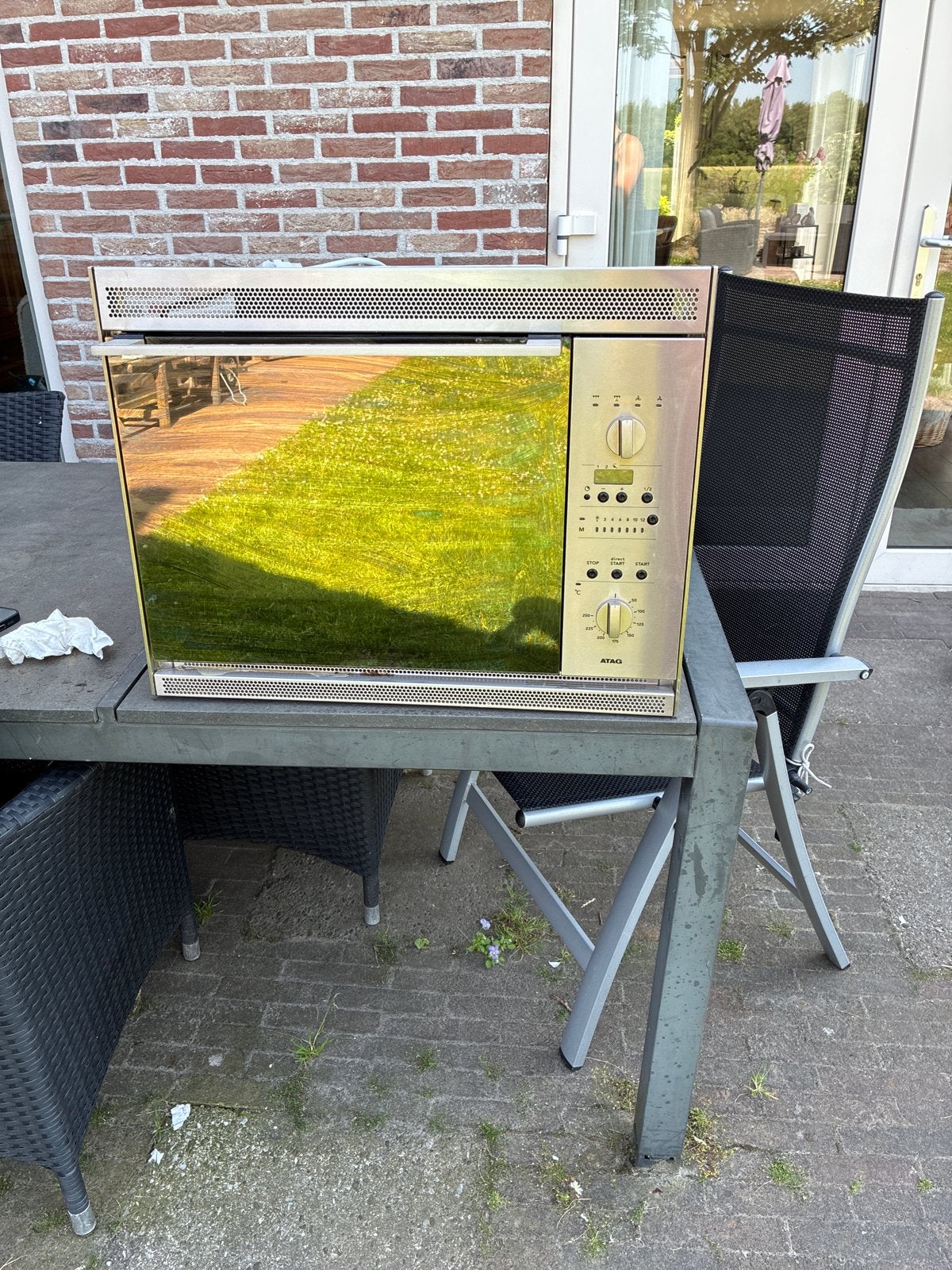 ATAG Inbouw Combi-oven - Zo goed als nieuw, 45 tot 50 cm, Hete lucht, Ophalen of Verzenden, 45 tot 60 cm