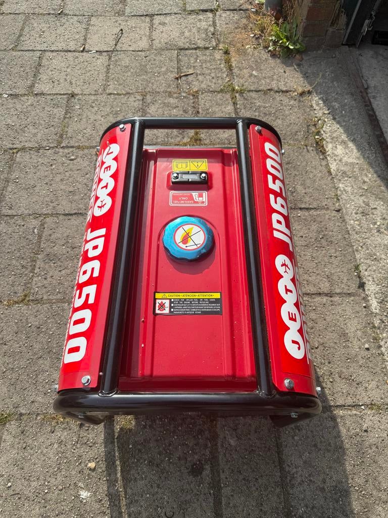 JET JP6500 Stille Luchtgekoelde Type Generator, Ophalen, Gebruikt, Benzine, Geluidgedempt