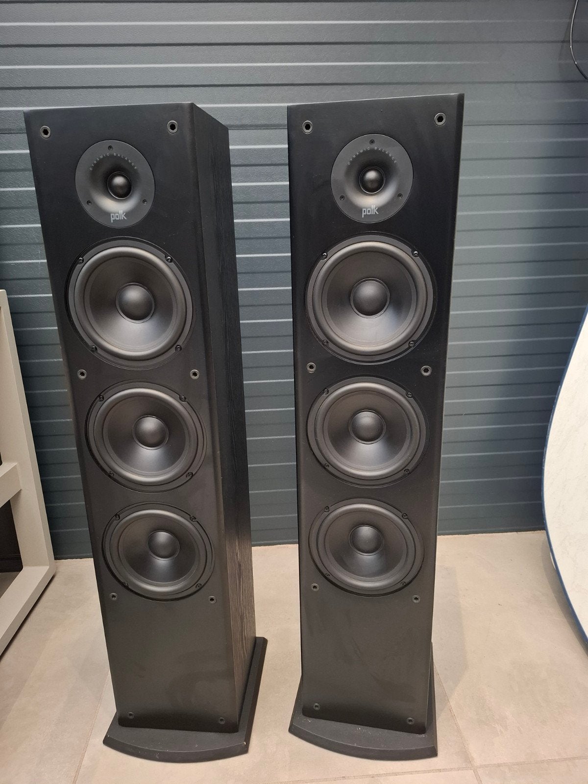 Polk Audio T50 Vloerstaande Luidsprekers - Zwart, Audio, Tv en Foto, Vloerstaande luidspreker, Zo goed als nieuw, Geschikt voor surround/home cinema