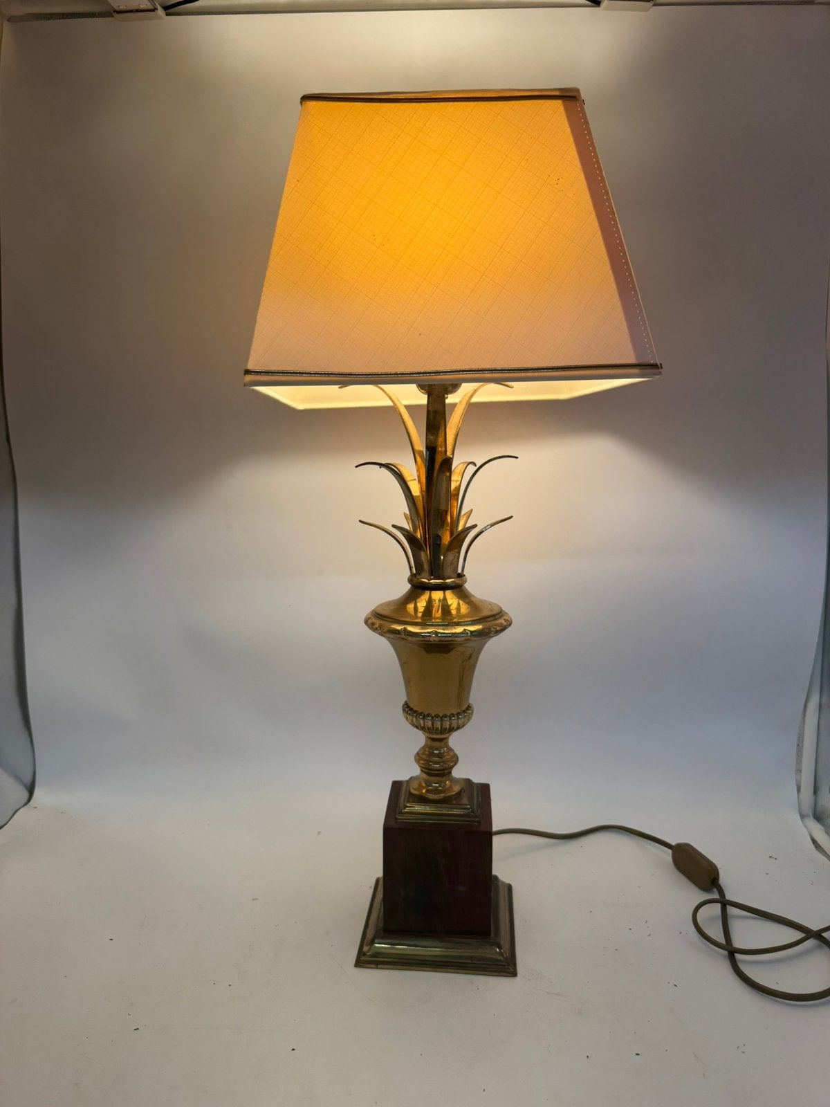 Vintage Tafellamp – Sfeervolle Boulanger-Stijl (62 cm), Antiek en Kunst, Ophalen of Verzenden