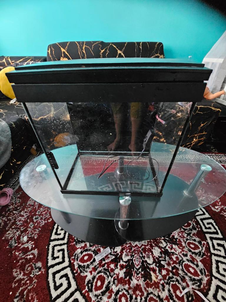 Aquarium, Ophalen, Leeg aquarium