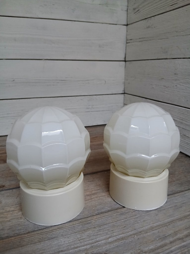 Set van 2 Art Deco Thabur plafond of wandlampen, “artisjok”., Ophalen of Verzenden