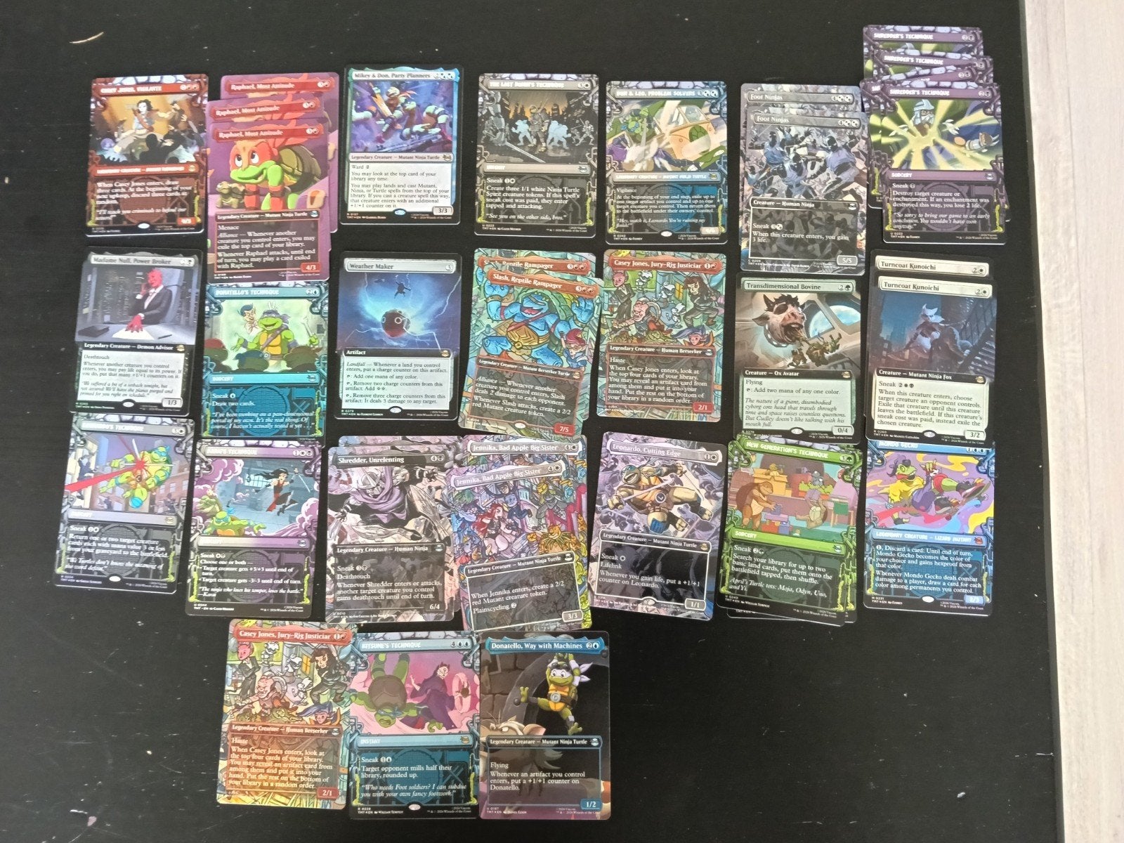 MTG TCG Teenage Mutant Ninja Turtles TMNT Foil Divers, Ophalen of Verzenden, Zo goed als nieuw, Meerdere kaarten, Foil