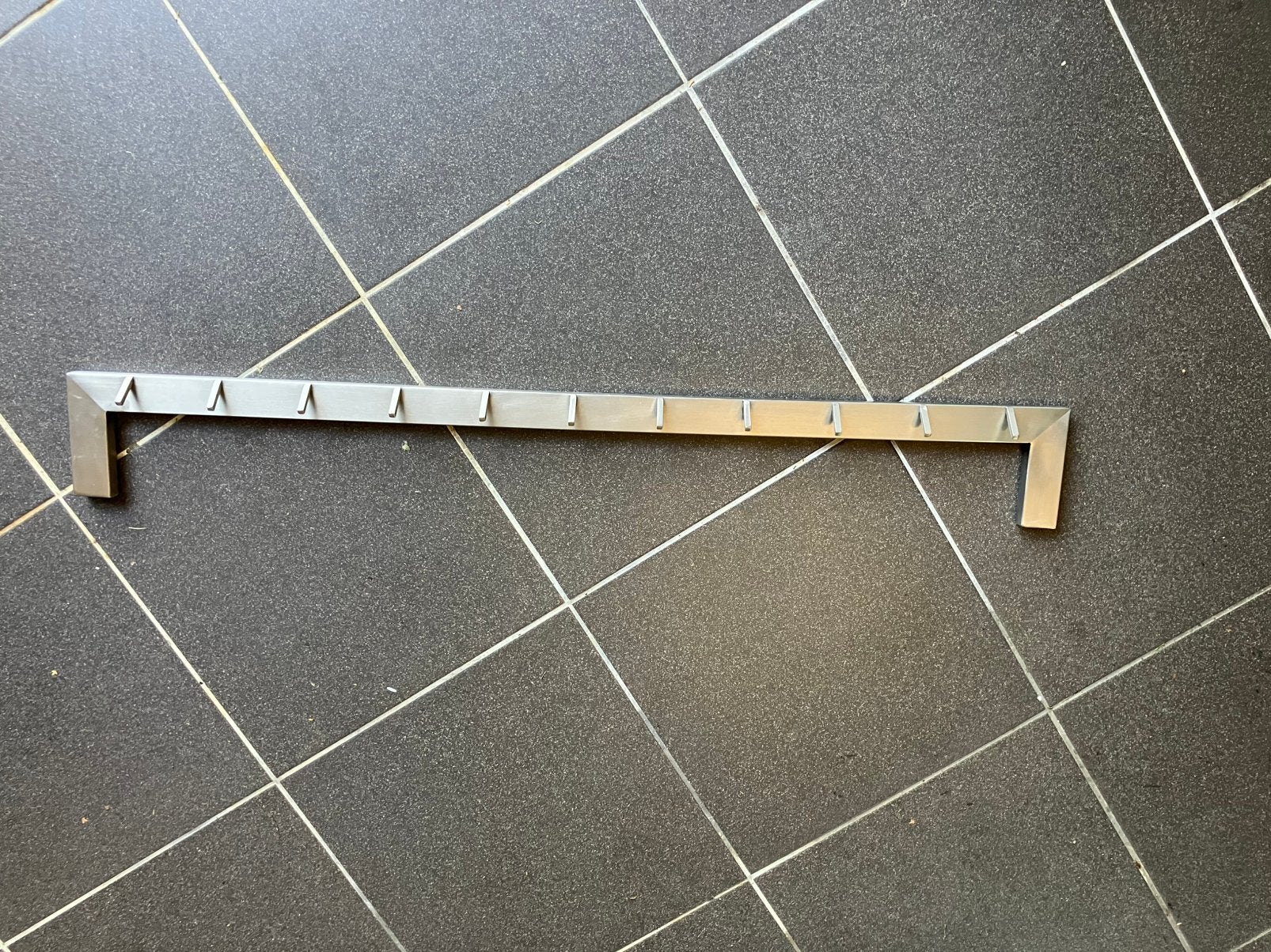 Rvs wand kapstok design, Huis en Inrichting, Wandkapstok, Ophalen of Verzenden, Zo goed als nieuw, Minder dan 100 cm