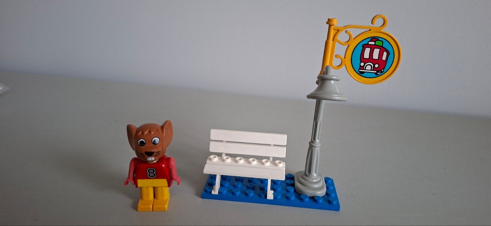 Lego Fabuland set 3719 busstop, Kinderen en Baby's, Speelgoed | Duplo en Lego, Gebruikt, Overige thema's, Lego, Ophalen of Verzenden