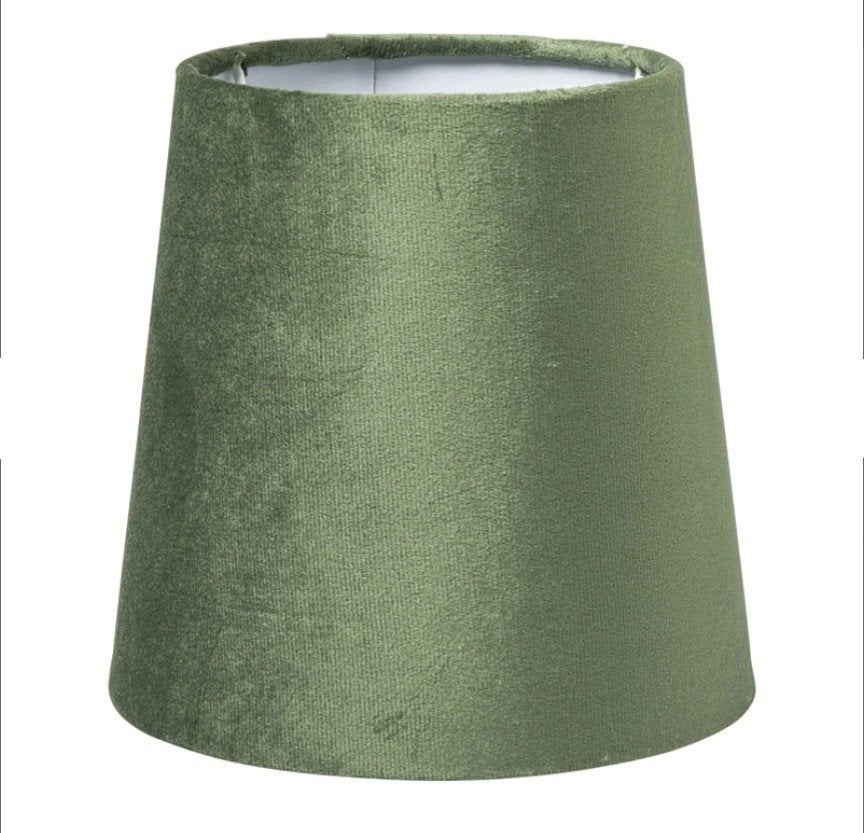 Groene Lampenkap Taps Mini 17cm, 17 cm, Tafellamp, 13 cm, Rond