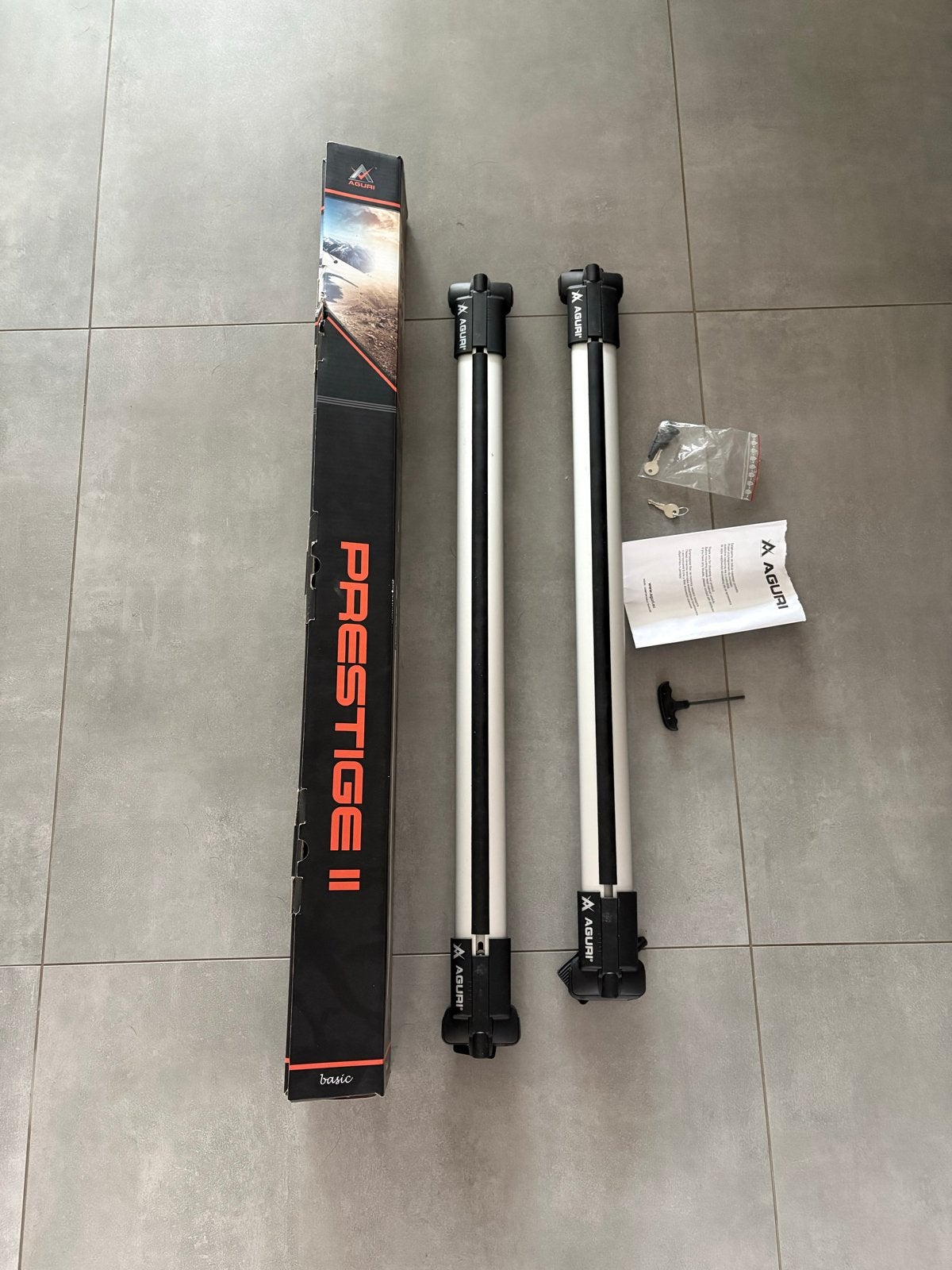 Aguri Prestige II dakdragers, Auto diversen, Dakdragers, Zo goed als nieuw, Ophalen of Verzenden