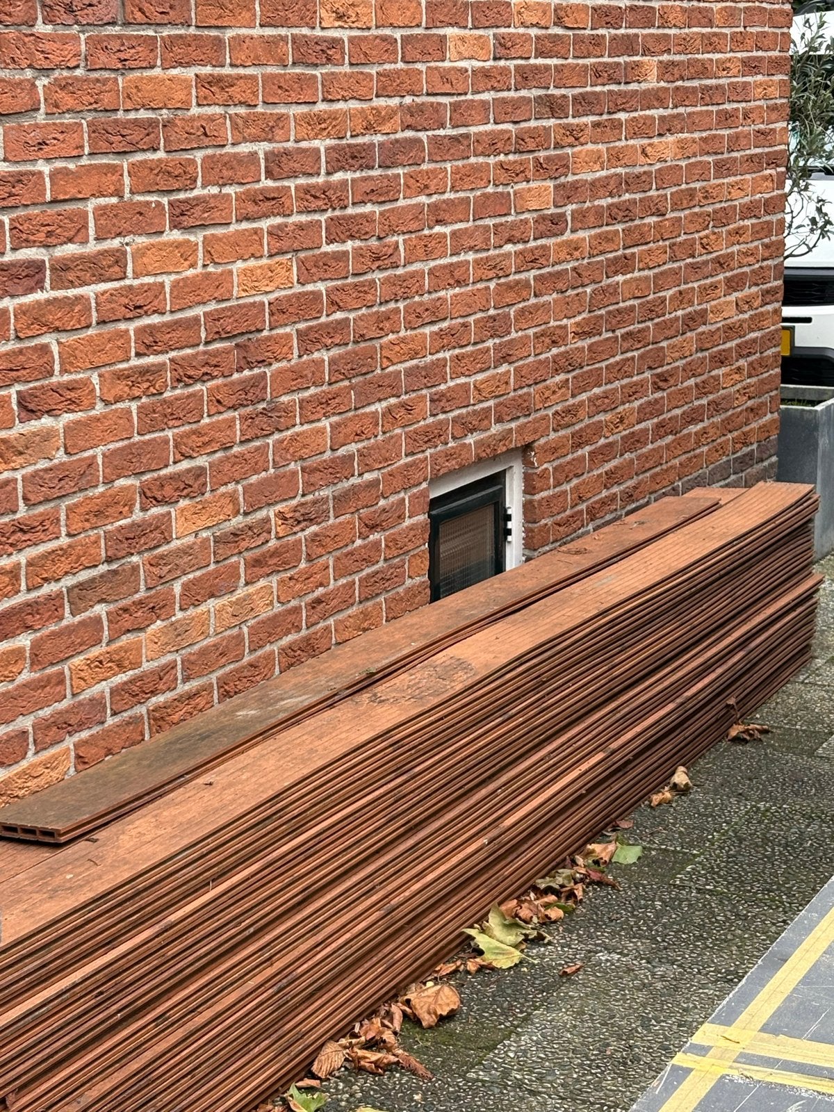 Composiet vlonderplanken 40x 4mtr, Ophalen, Gebruikt, Composiet