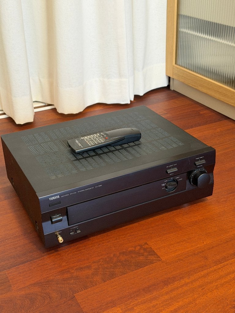 Yamaha AX-592 Versterker inc afstandsbediening, Audio, Tv en Foto, Versterkers en Receivers, Ophalen, Gebruikt, Yamaha, 120 watt of meer