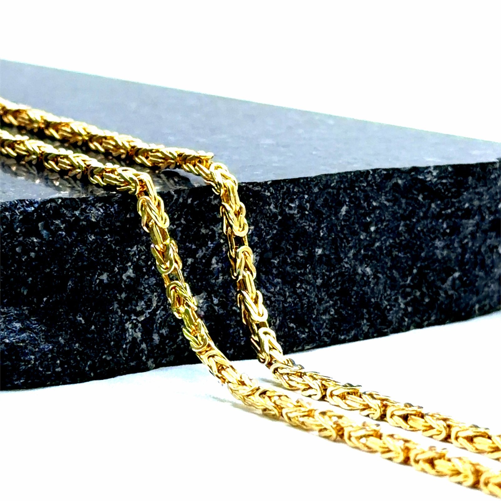 Gouden Koningsketting - Nieuw, Sieraden, Tassen en Uiterlijk, W, Nieuw, Ophalen of Verzenden, W