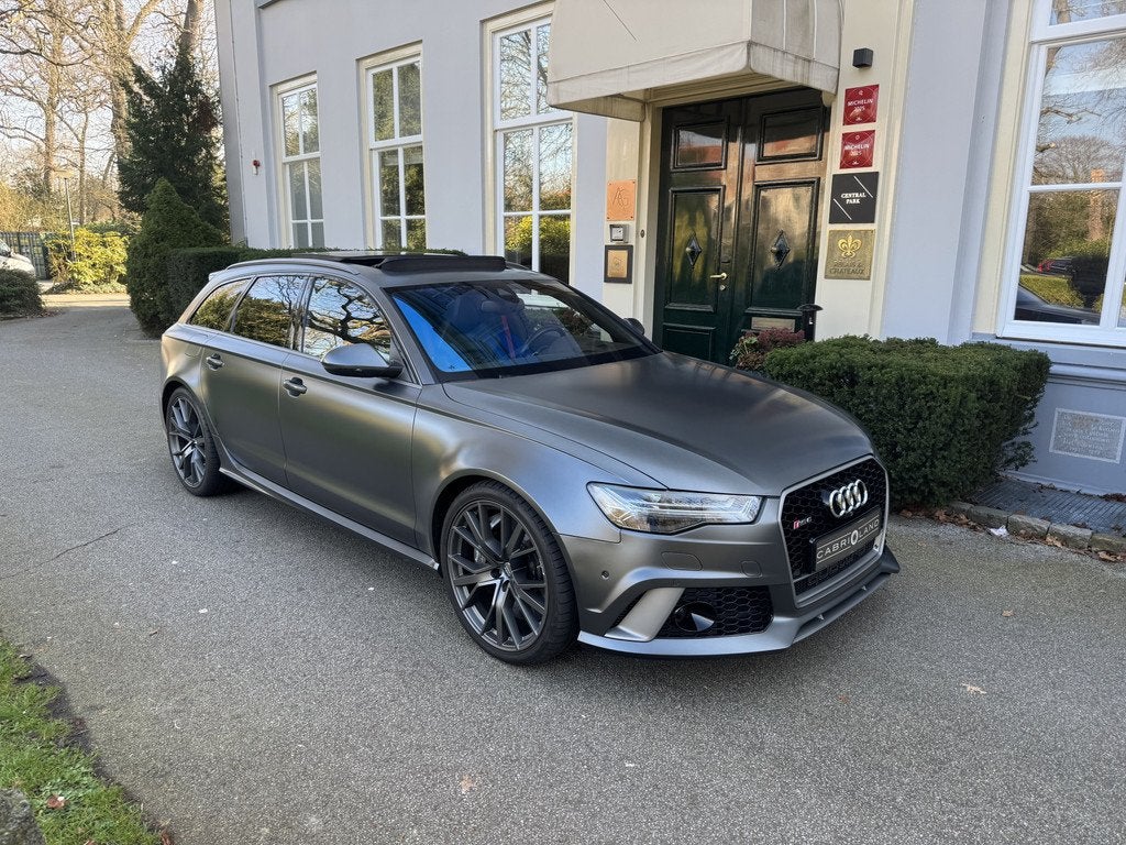 Audi RS6 Avant 4.0 TFSI Performance, Keramisch, Pano, Blu ey, Auto's, Audi, Gebruikt, Adaptive Cruise Control, 3993 cc, 5 stoelen