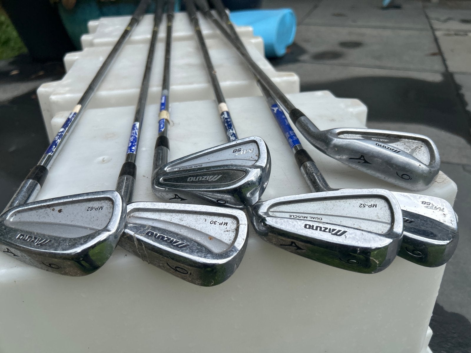 Mizuno ijzer 6 - Stiff/Regular, diverse lie-hoeken, graphite, Sport en Fitness, Golf, Ophalen of Verzenden, Gebruikt, Club, Mizuno