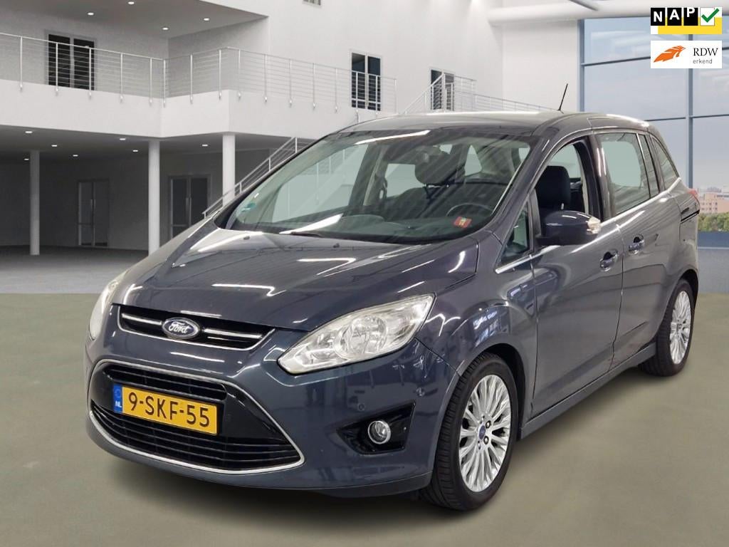 Ford Grand C-Max 1.0 Titanium 7PERS|NAVI|CAMERA|PSENSOR|CRUI, 125 pk, Gebruikt, 7 stoelen, Origineel Nederlands