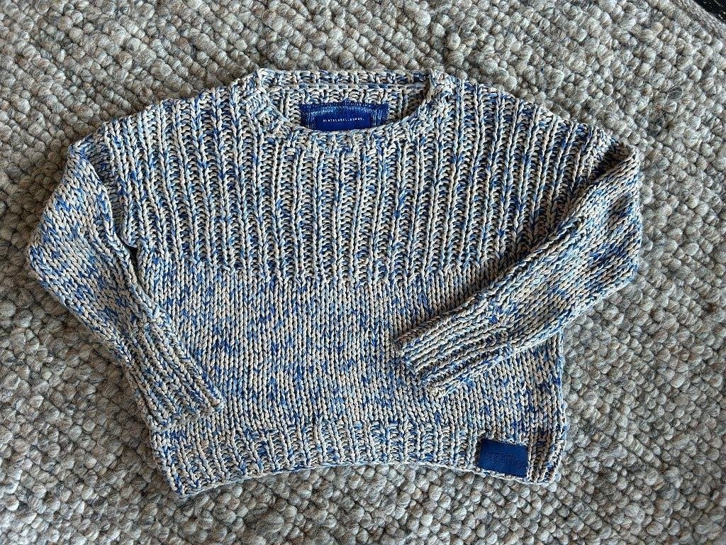 Grof gebreide trui van SUPERDRY premium cobalt label S, Kleding | Dames, Ophalen of Verzenden, Maat 36 (S), Gedragen, Superdry
