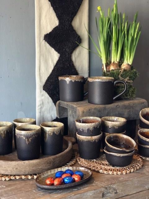 NIEUW  prachtige kommetjes van MOCHA LATTE poterie sevies, Overige materialen, Nieuw, Ophalen of Verzenden, Kom(men)