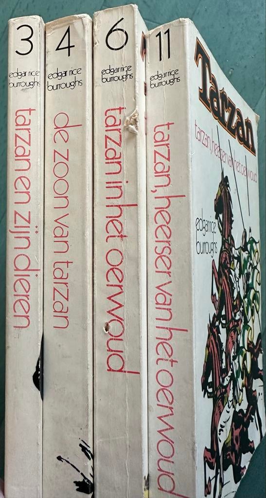 4 Tarzan boekjes - Nummers 3, 4, 6, 11 van de serie, Ophalen of Verzenden, Gelezen, Nederland